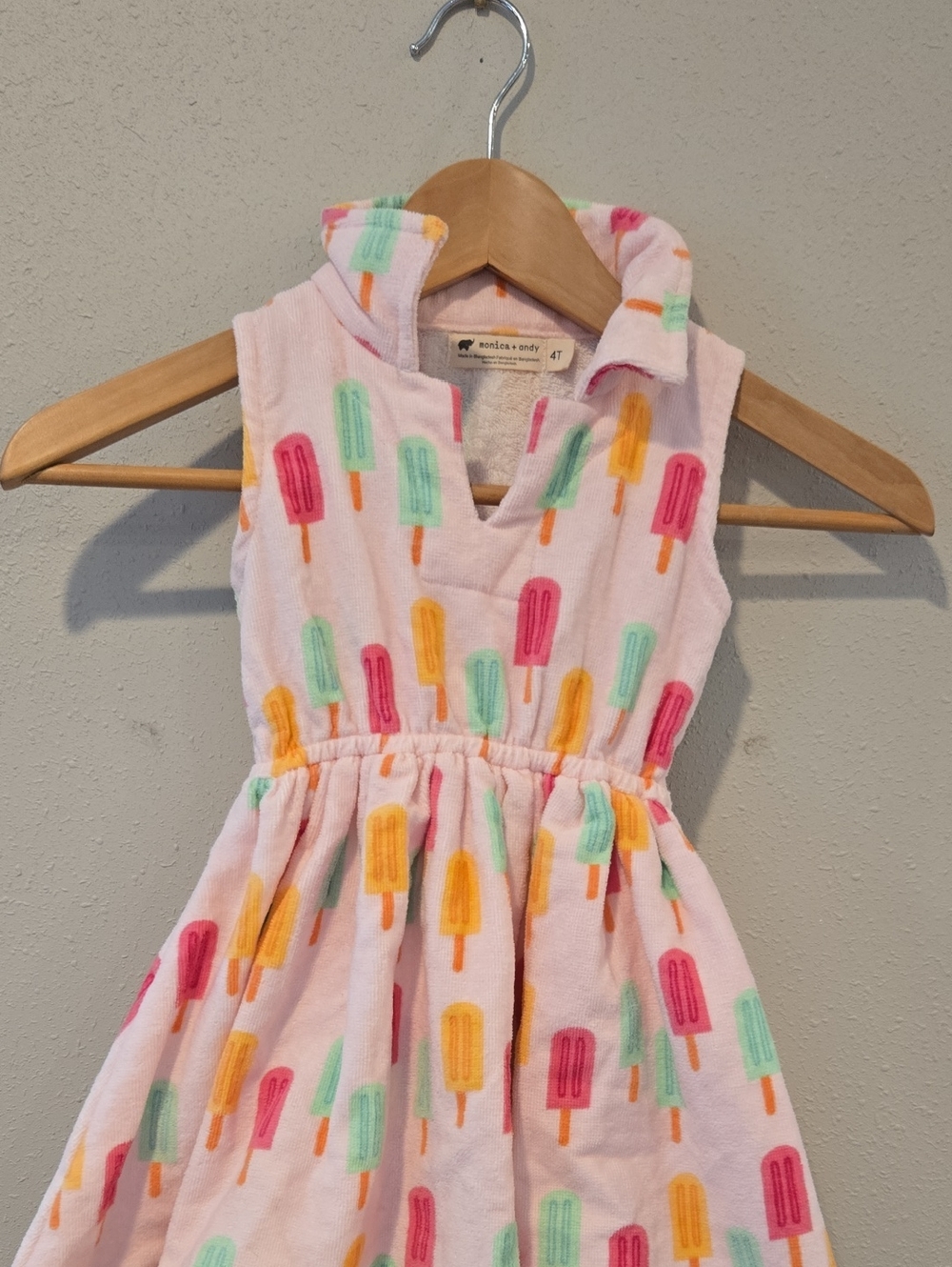 Pink Popsicle Terry Kids Dress